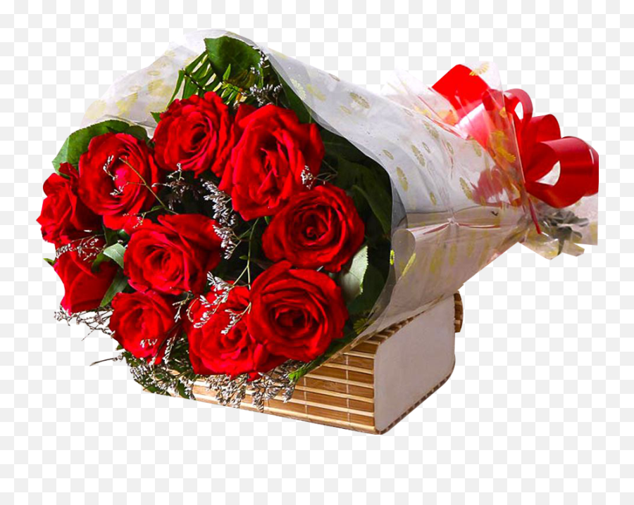 Marquis Flower - Hand Tied 10 Red Roses Bouquet 1 Pc Png Images Rose Flowers Bouquet,Bouquet Of Flowers Png