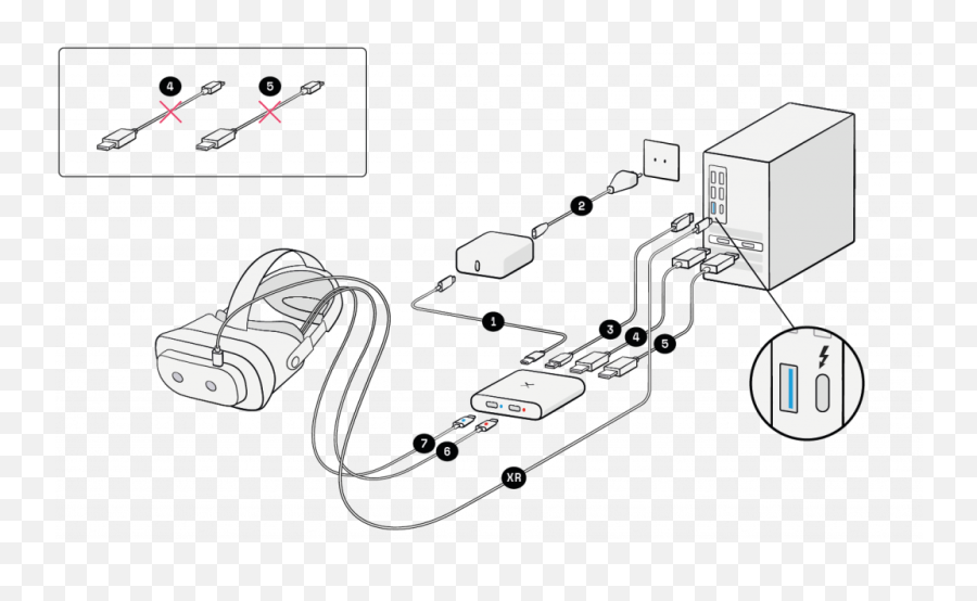 Connecting Xr - 1 Developer Edition Varjocom Varjo Xr 1 Connection Png,Cable Eye Software. Icon Image