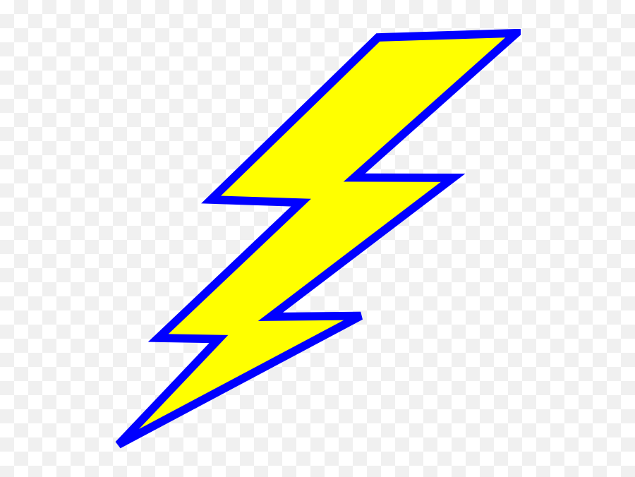 Lightning Bolt Clipart Png 7 Image - Blue And Yellow Lightning Bolt,Blue Lightning Png
