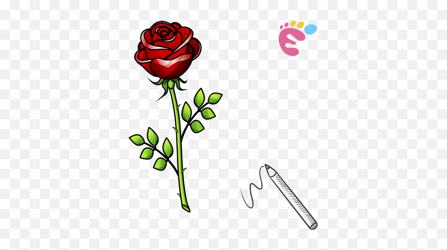 How To Draw A Rose Line Drawing - Easy To Do Everything Easy Draw Roses Png,Icon Line Art