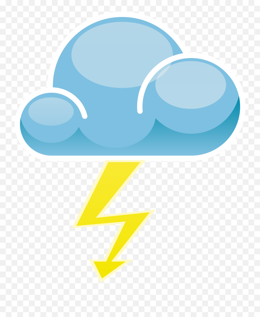 Weather Cloud Lightning - Free Vector Graphic On Pixabay Thunder And Lightning Symbol Png,Rayos Png