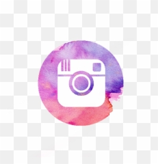 Download Purple Watercolor Instagram Icon - Full Size PNG Logo Pdf