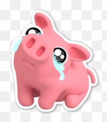 Download Rosa The Pig Sad Sticker - Rosa The Pig Png Image Rosa The Pig Crying,Pig Png