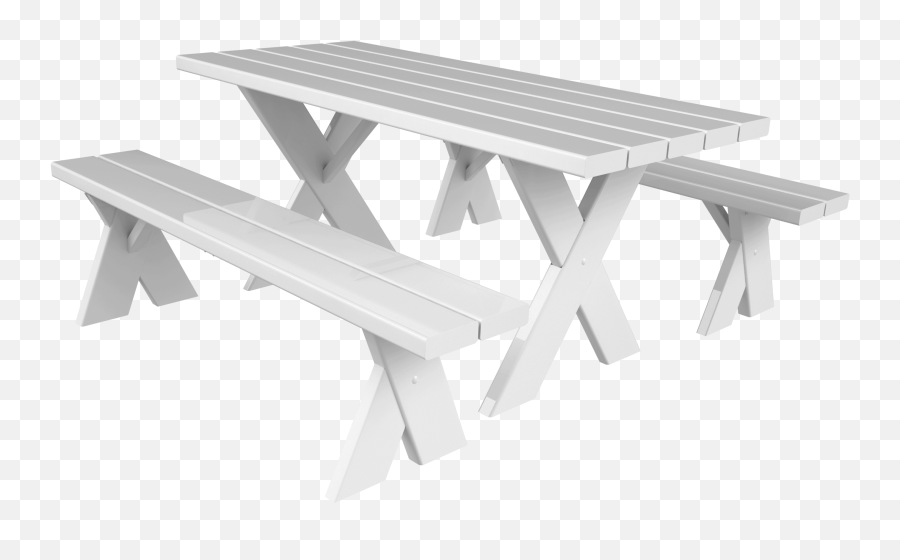 High Quality Vinyl Picnic Tables - Picnic Table With Separate Bench Png,Picnic Table Png
