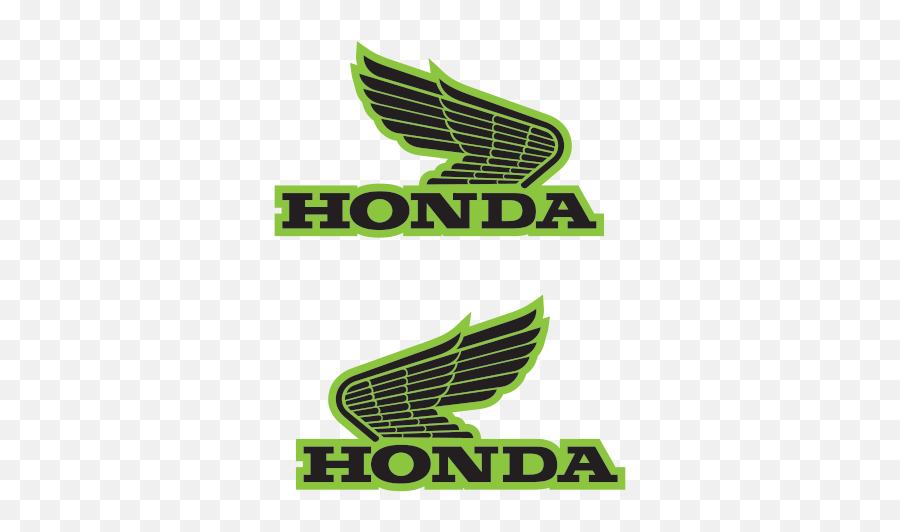Printed Vinyl Pair Of Honda Wings Logo - Honda Logo Png,Wings Logo