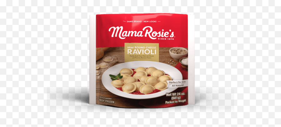 Mini Round Cheese Ravioli - Traditional Pasta Products Mama Breakfast Cereal Png,Ravioli Png