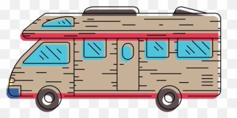 Transparent Png Svg Vector - Bus,Camper Png