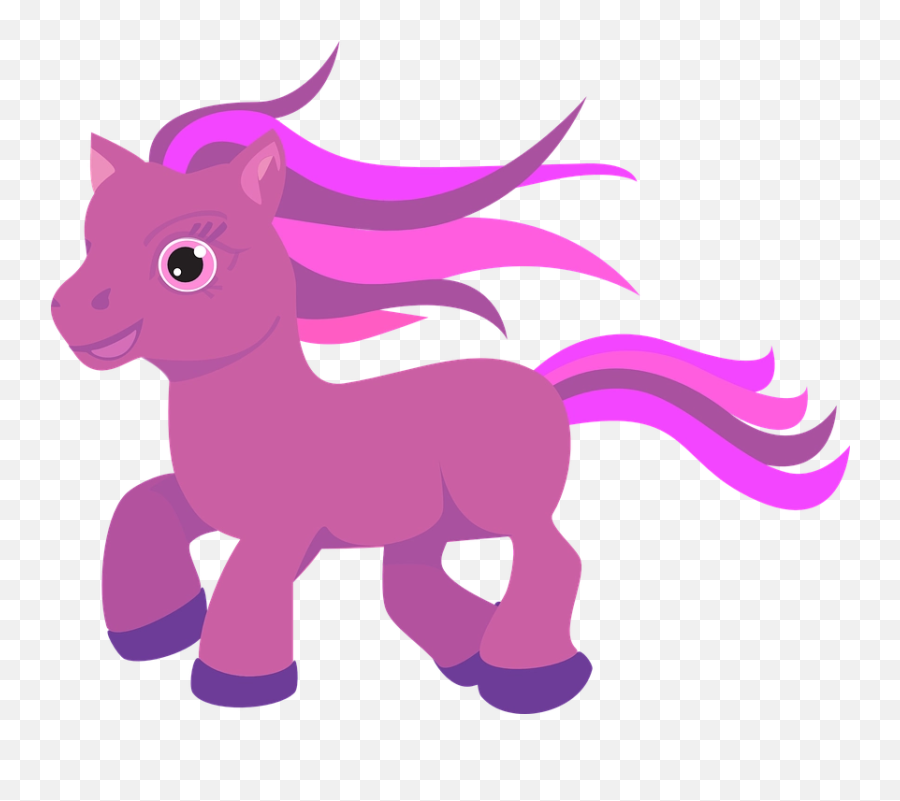 Download Free Png Pony Horse Cute Vector Graphic On Cartoon