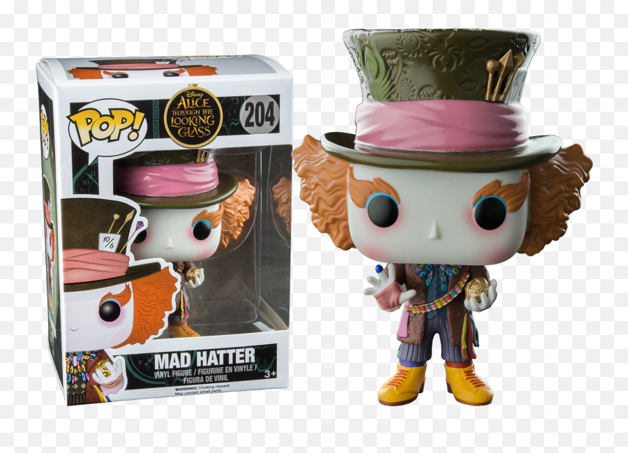 Details About Funko Pop Disney Mad Hatter Chronosphere 204 Ht Exclusive Vinyl Figure New - Mad Hatter Pop Figure Png,Mad Hatter Hat Png