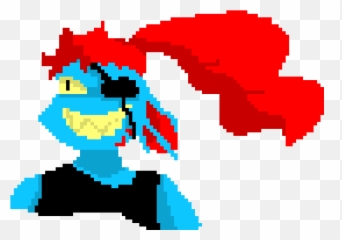 Undyne Pixel Art Maker - Illustration Png,Undyne Png