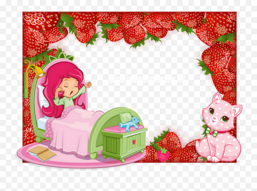 Cadre Charlotte Aux Fraises - Strawberry Shortcake Png Cartoon,Strawberry Shortcake Png