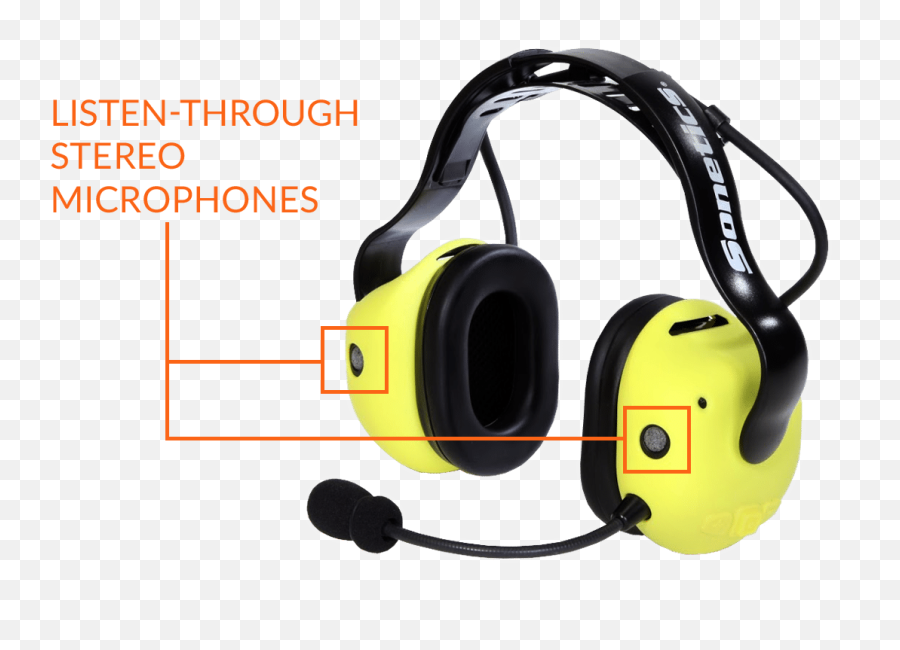 Hands - Free Wireless Communication And Hearing Protection Wireless Headphones Construction Png,Headsets Png