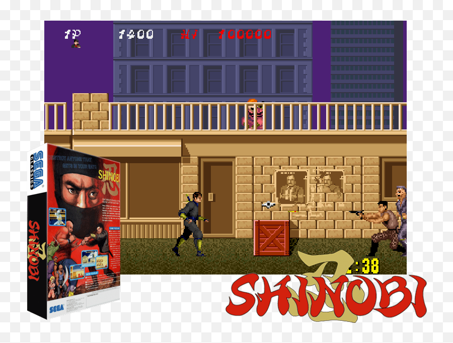 Shinobi Coin Op - Shinobi Arcade Full Size Png Download Shinobi Game,Arcade Png