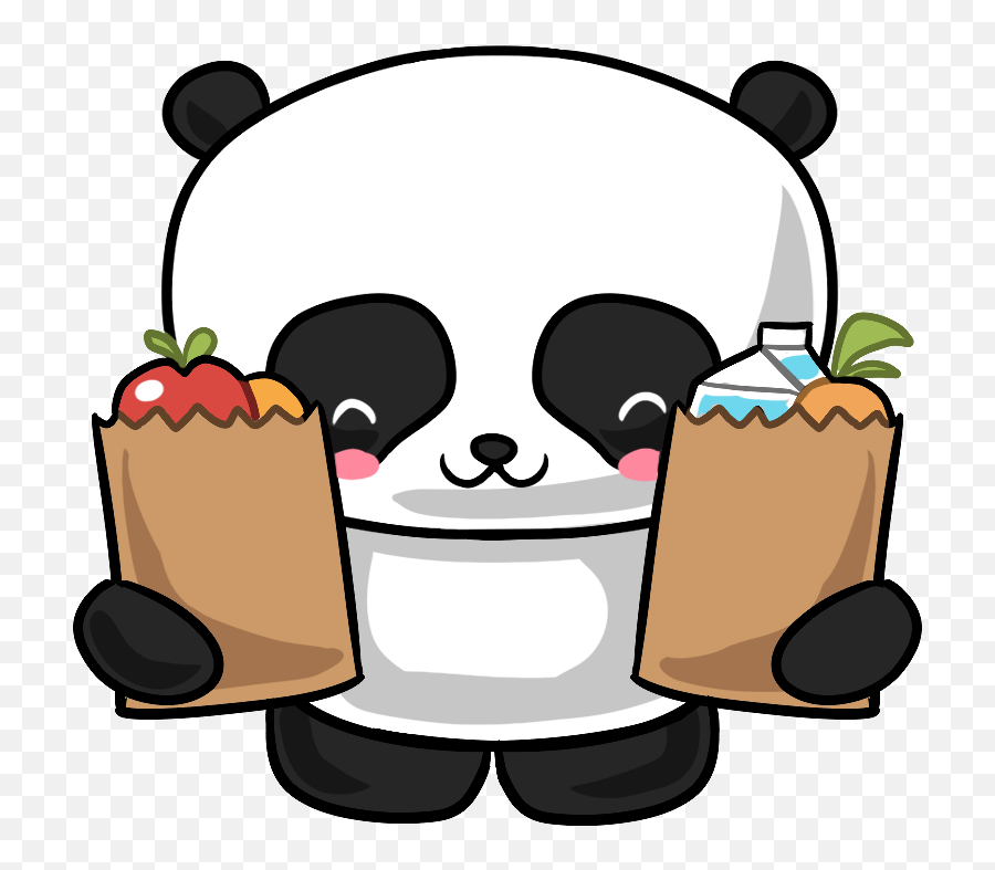 Panda Groceries Clipart - Full Size Clipart 3201995 Clip Art Png,Groceries Png