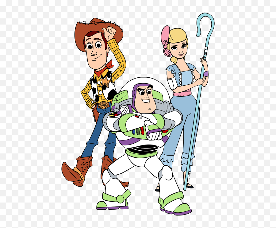 Toy Story 4 Clip Art Disney Galore - Toy Story 4 Woody Bo Peep And Buzz Lightyear Png,Woody Png