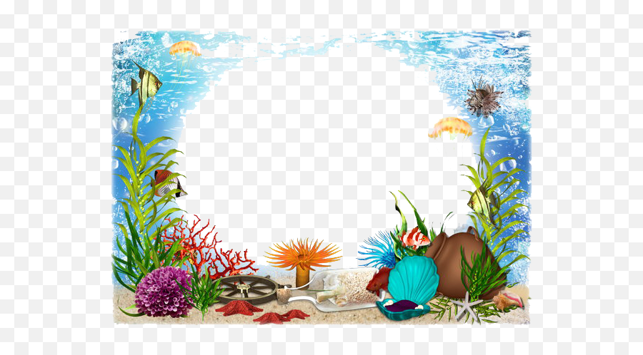Sea Png Photos For Designing Projects - Frame Under The Sea Border,Sea Png