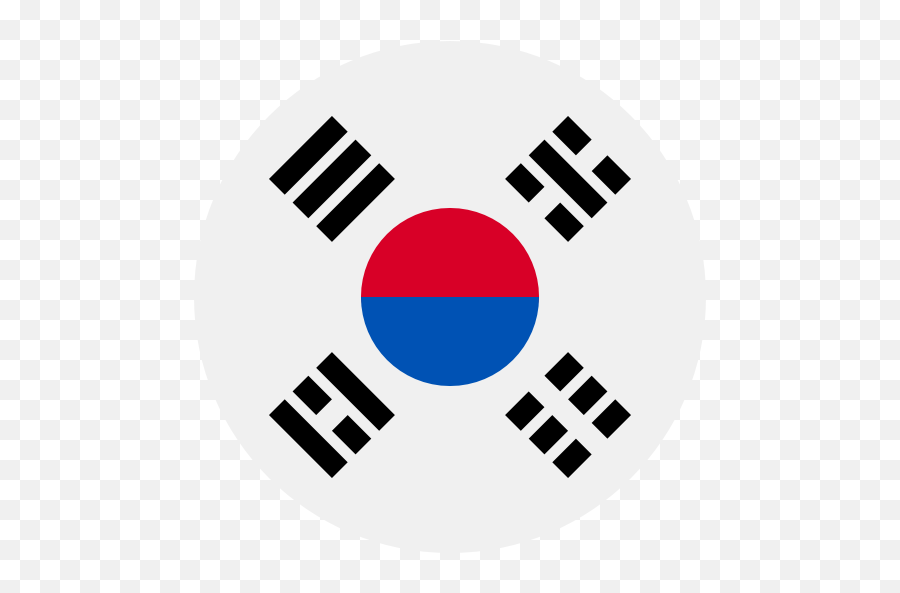 South Korea - Circle South Korea Flag Png,Korean Png