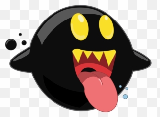 Super Mario Bros - Galaxy Black Boo png