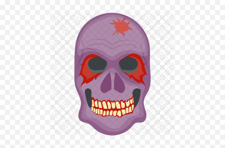Creepy Face Icon Of Flat Style - Skull Png,Creepy Face Png