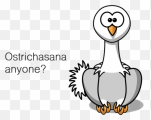 Know The Ostrich U2014 Yoga Set Free - Clipart Png Ostrich Cartoon Png,Ostrich Png