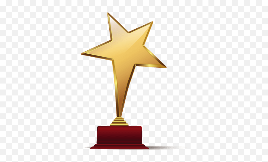 Gold Star Trophy Png Transparent - Png Format Star Trophy Png,Award Png