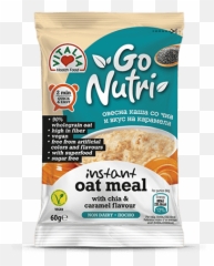 Instant Oatmeal Chia Caramel - Gluten Png,Oatmeal Png