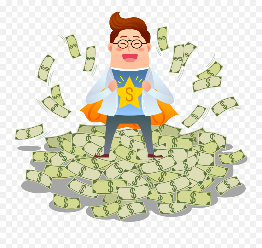 Hd Superman Money Cartoon Clip Art - Png,Cartoon Money Png