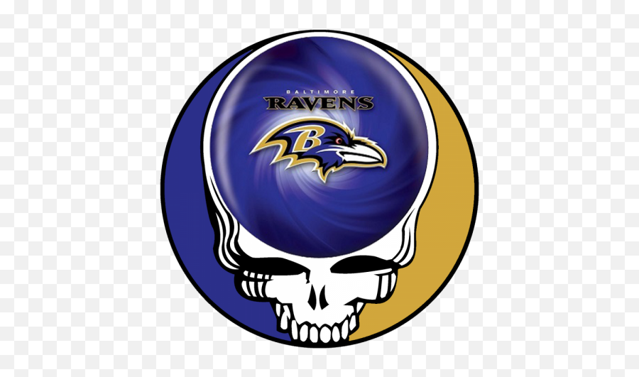 Baltimore Ravens Skull Logo Iron - Grateful Dead Steal Your Face Logo Png,Baltimore Ravens Logo Images