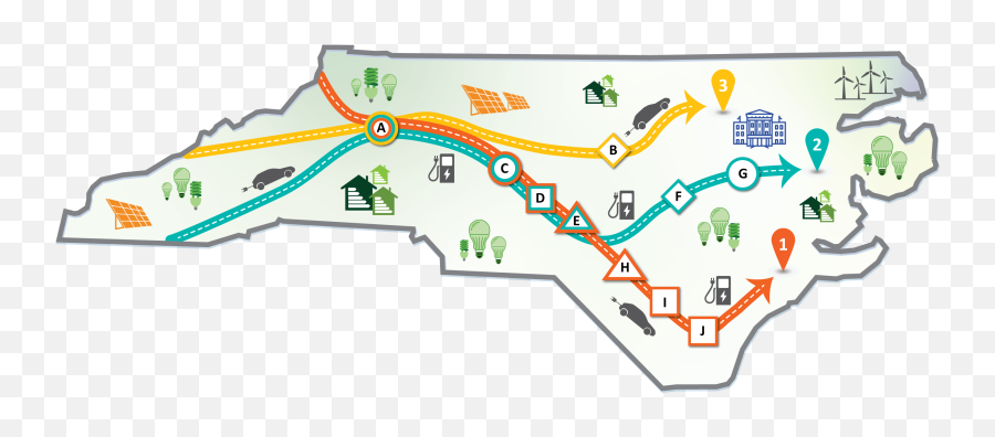 North Carolina Energy Efficiency - Dot Png,Roadmap Png