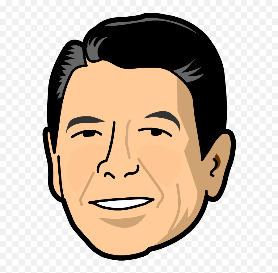 Anime Head - Ronald Reagan Cartoon Face Png Download Ronald Reagan,Anime Head Png