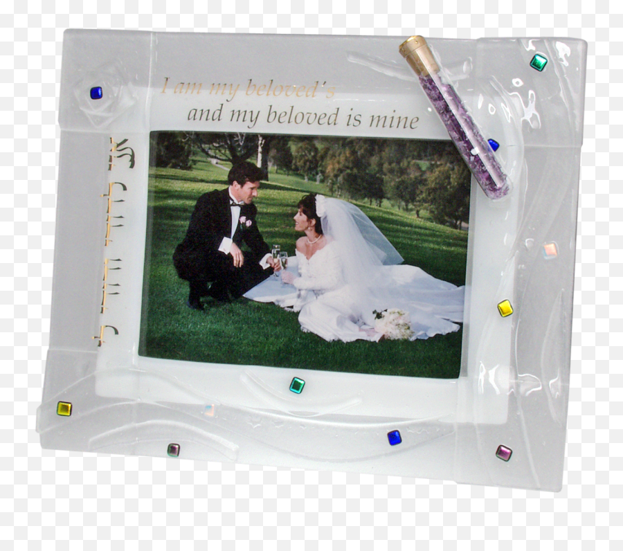 Woven Wedding Picture Frame With Shards - Marriage Vows Png,Glass Shards Png