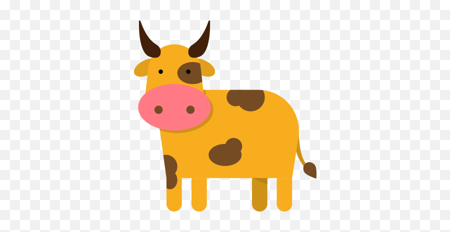 Happy - Cowillustrationfreevectorfilepnggraphiccave Cow Illustration Png,Cattle Png