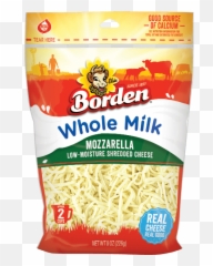 Whole - Milk Mozzarella Shreds Borden Cheese Borden Shredded Mild Cheddar Png,Shredded Cheese Png