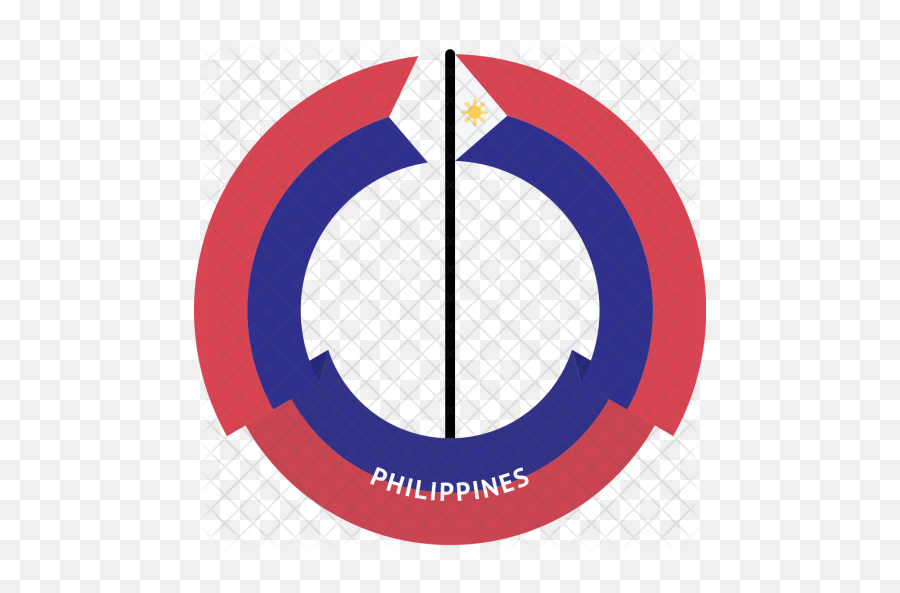 Philippines Flag Icon Of Flat Style - Vertical Png,Philippines Flag Png