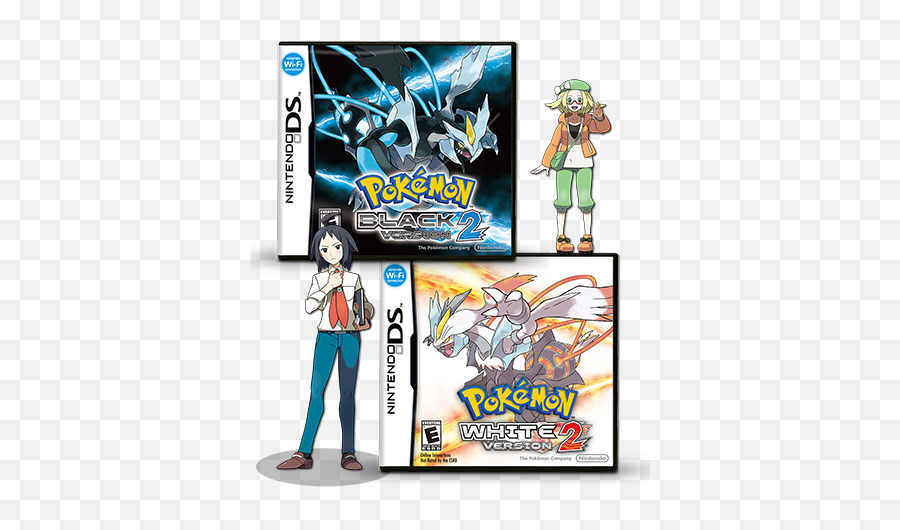 News Pokémon Black Version 2 White And - Pokemon Black 2 Box Art Png,Pokemon Black 2 Logo