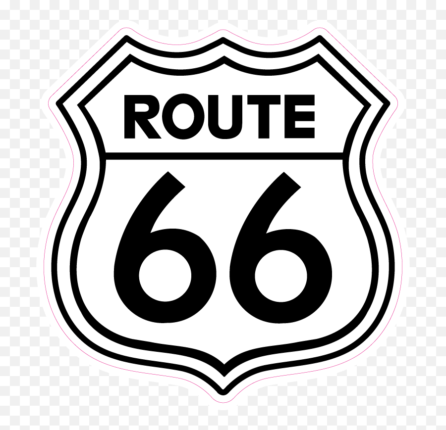 Route 66 Usa Sticker - Route 66 Png,Route 66 Logo