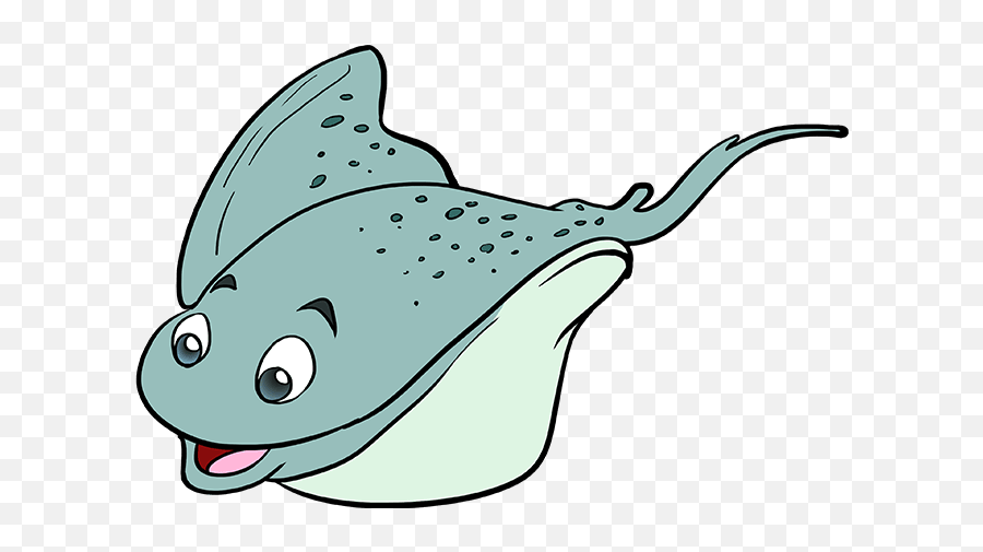 How To Draw A Stingray - Really Easy Drawing Tutorial Drawings Of Stingray Png,Stingray Png