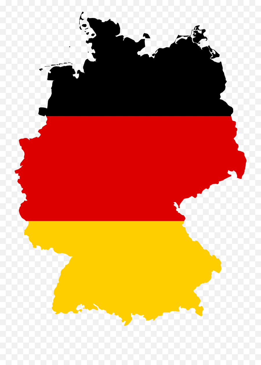 Yellow Germany Clip Art West World Map 48874 - Germany Flag Map Png,World Map Png Transparent Background
