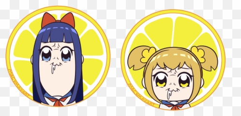 Popuko Y Pipimi Lemon Png Pop Team Epic Transparent