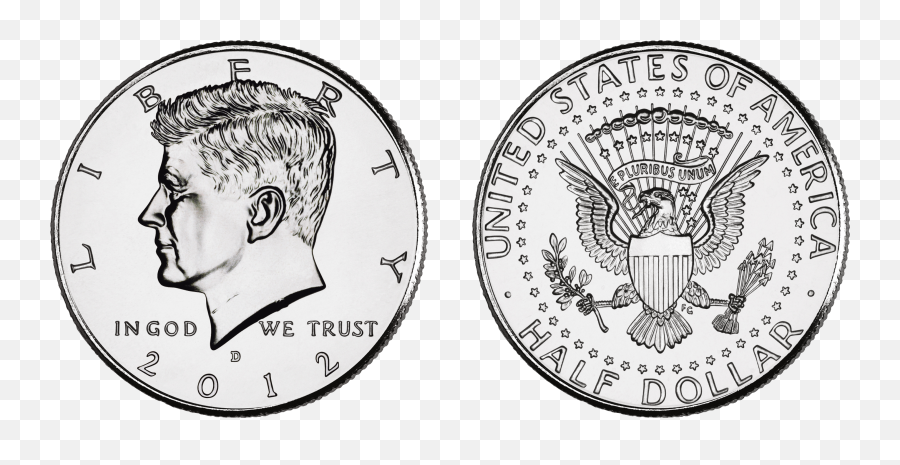 Dime Clipart Silver Dollar - 2008 Kennedy Half Dollar Png,Dime Png