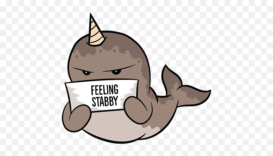 Cute Narwhal Feeling Stabby Fleece Blanket - Cute Narwhal Png,Narwhal Icon