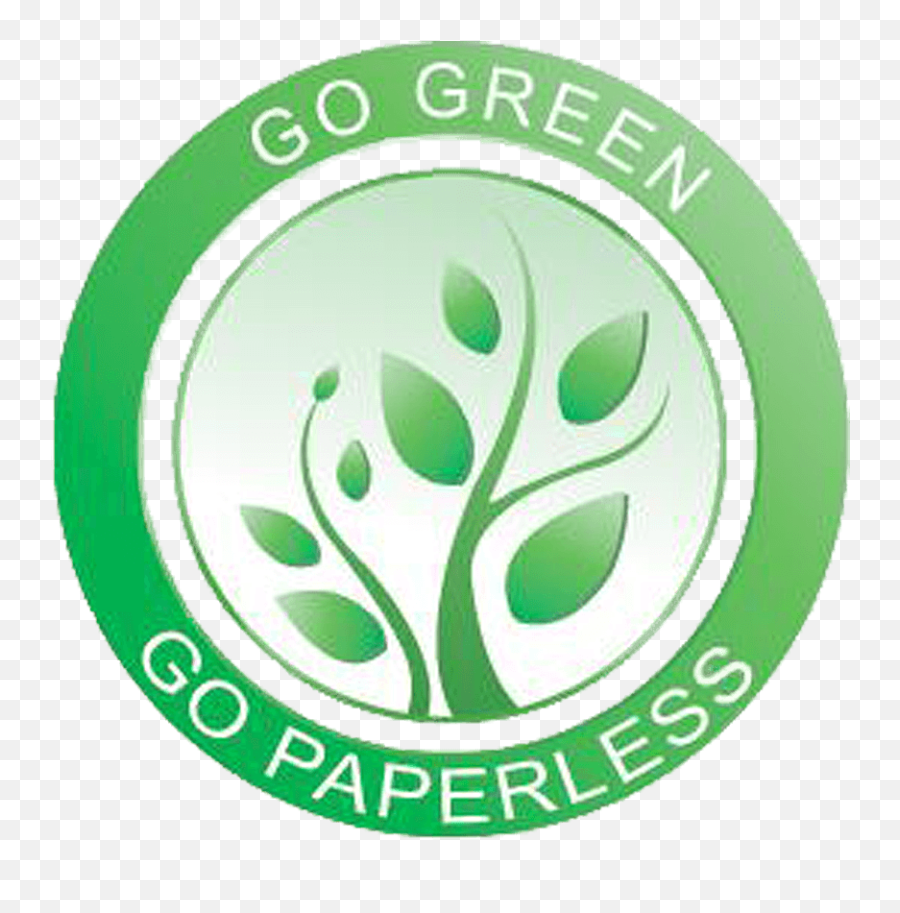 Go Green Logo For Email Signature - Go Green Go Paperless Logo Png,Zillow Icon For Email Signature