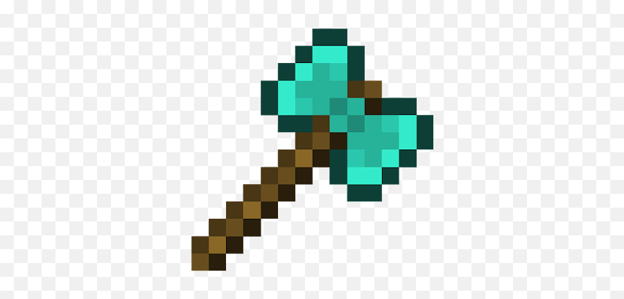 Minecraft Axe Png Picture Minecraft Double Sided Axe Diamond Pickaxe Png Free Transparent Png Images Pngaaa Com