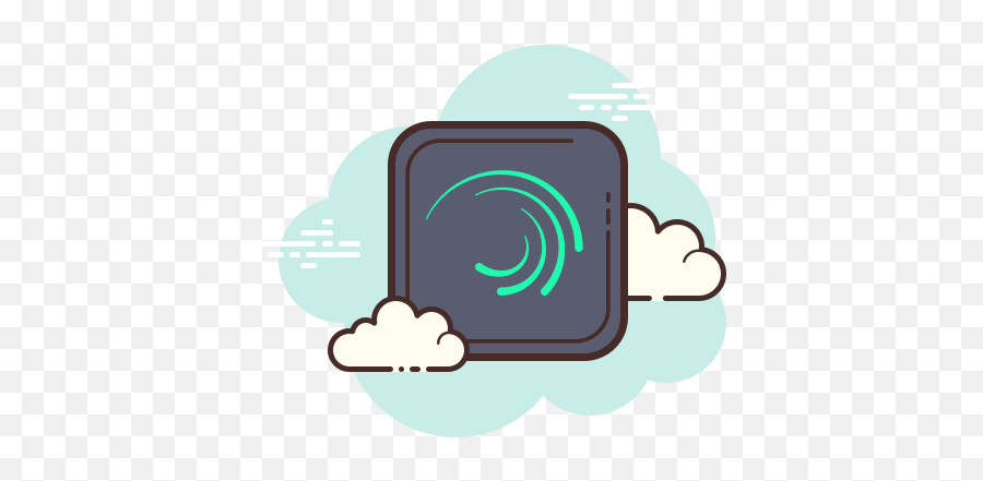 Alight Motion Icon In Cloud Style - Wallet Icon Aesthetic Clouds Png,Moving Icon