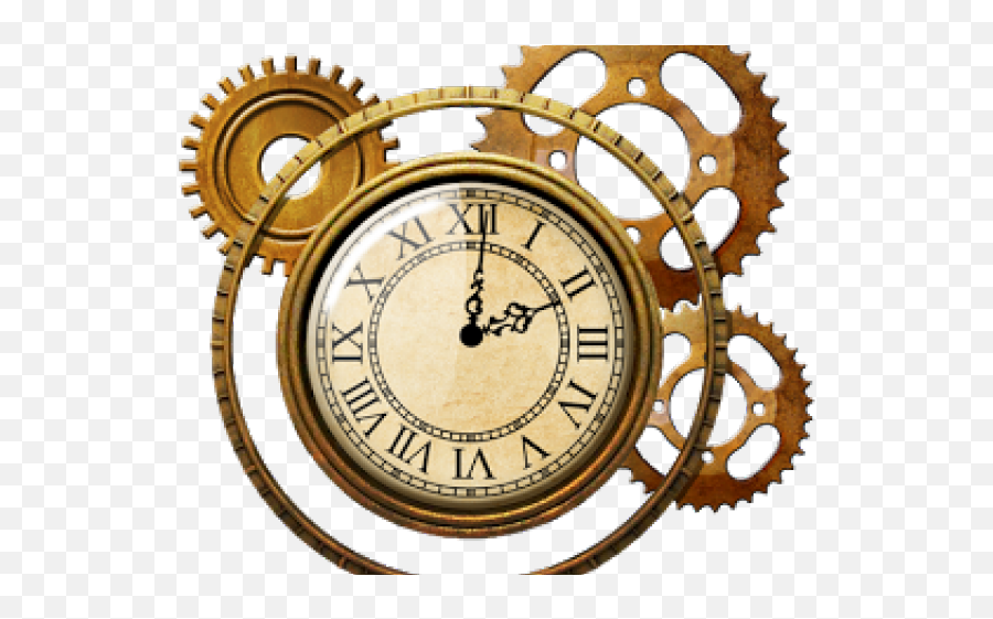Steampunk Clipart Watch - Steampunk Clock 52 Png,Clock Transparent Background