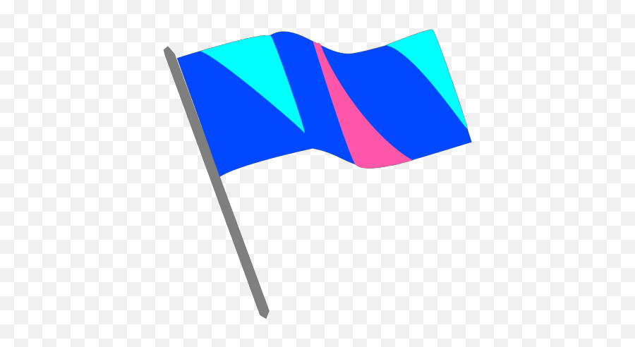Blue Pink And Turq Flag Png Svg Clip Art For Web - Download Flagpole,Blue Flag Icon