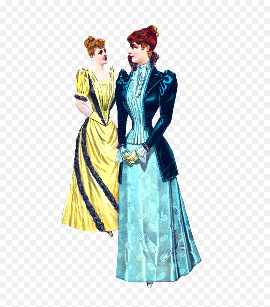 Victorian Ladies In Dresses Png - Victorian Era Victorian Dress Clipart,Dresses Png