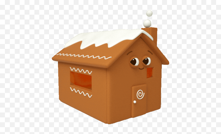 Gingerbread House Looks Cozy Sticker - Christmas Cheer Gingerbread House Gif Transparent Png,Gingerbread House Icon