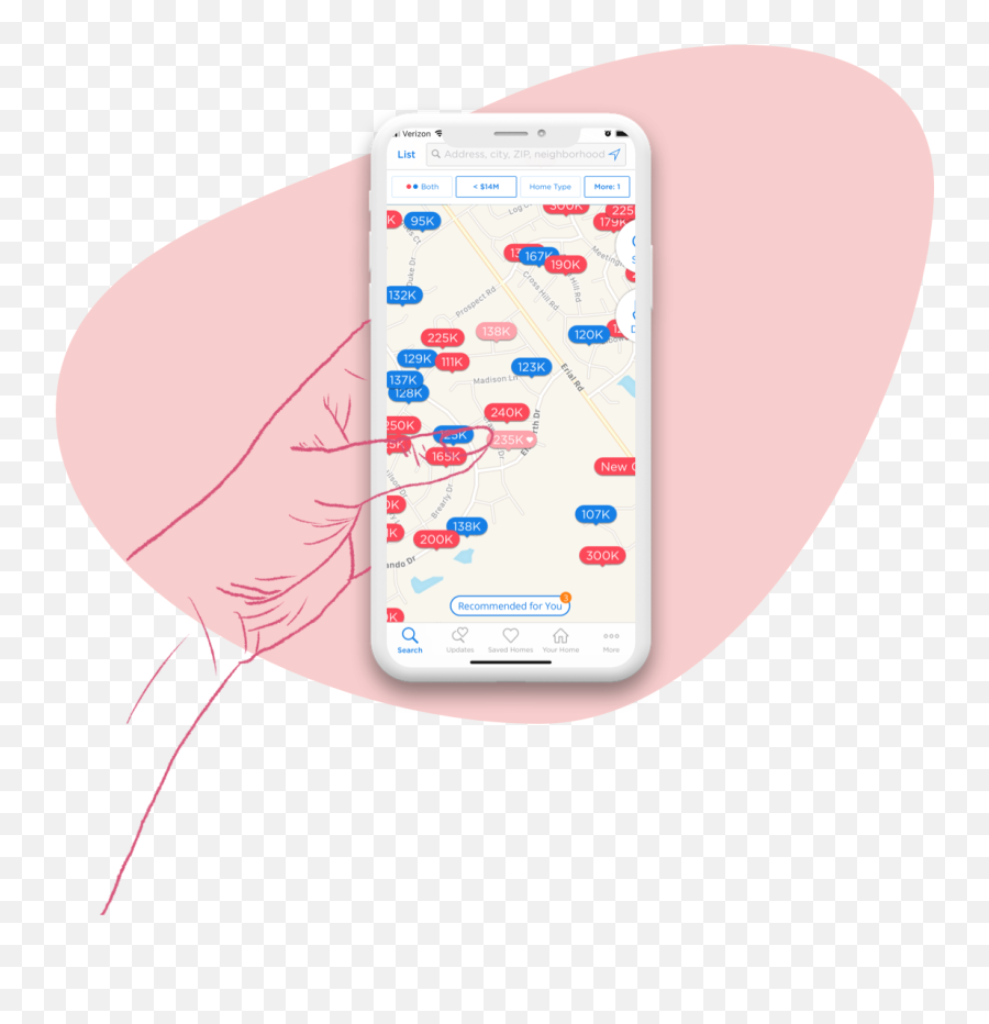 Feature Concept U2013 Zillow Notifications Nadia Chaudhry - Smartphone Png,Zillow Mobile App Icon