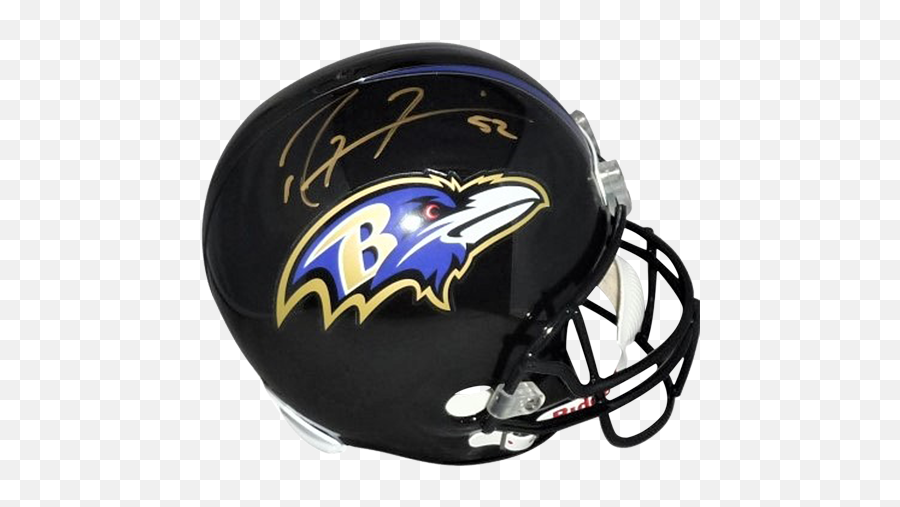 Ray Lewis Autographed Baltimore Ravens Deluxe Full - Size Replica Helmet Png,Baltimore Ravens Png
